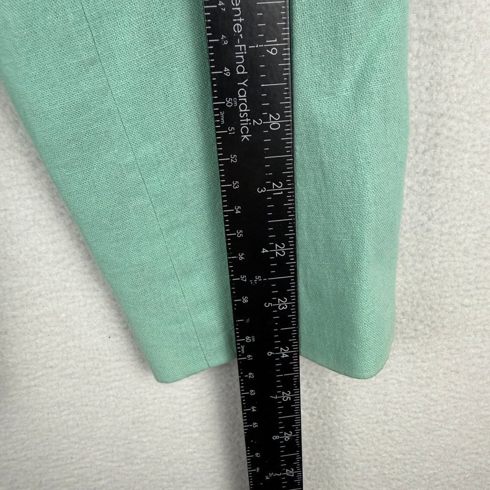 Appleseed's Blazer Women 16W Seafoam Green Linen Blend Button Front Jacket - Picture 9 of 10